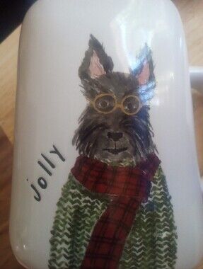 Rae Dunn Magenta Jolly Scottish Terrier Mug
